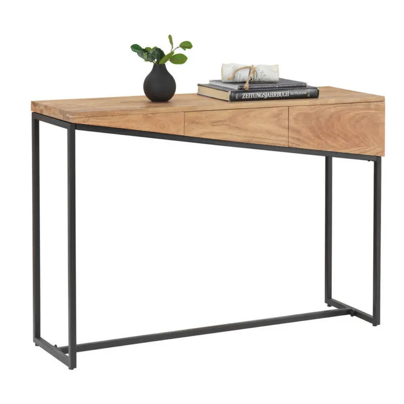 Konsolentisch in Holz, Metall 115/35/77 cm