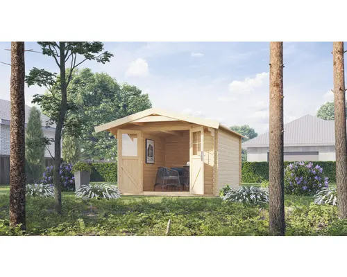 Gartenhaus Karibu Bentrup 8 297 x 387 cm natur