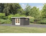 Hornbach Gartenhaus Karibu Tossens 5 387 x 297 cm grau