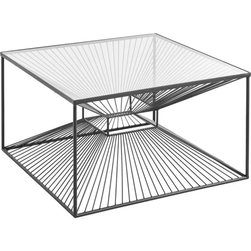 Couchtisch in Metall 75/75/43 cm