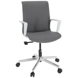 Drehstuhl in Flachgewebe Grau