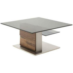 Couchtisch in Holz, Metall, Glas, Holzwerkstoff 85/85/43 cm