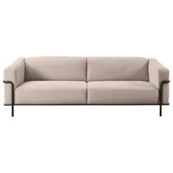 Dreisitzer-Sofa in Kord Taupe