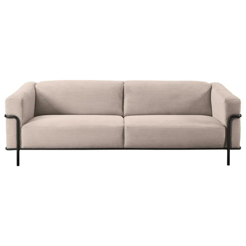 Dreisitzer-Sofa in Kord Taupe