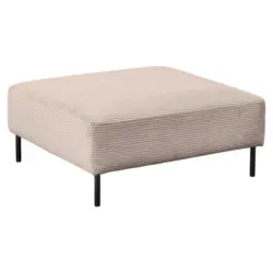 Hocker in Textil Taupe