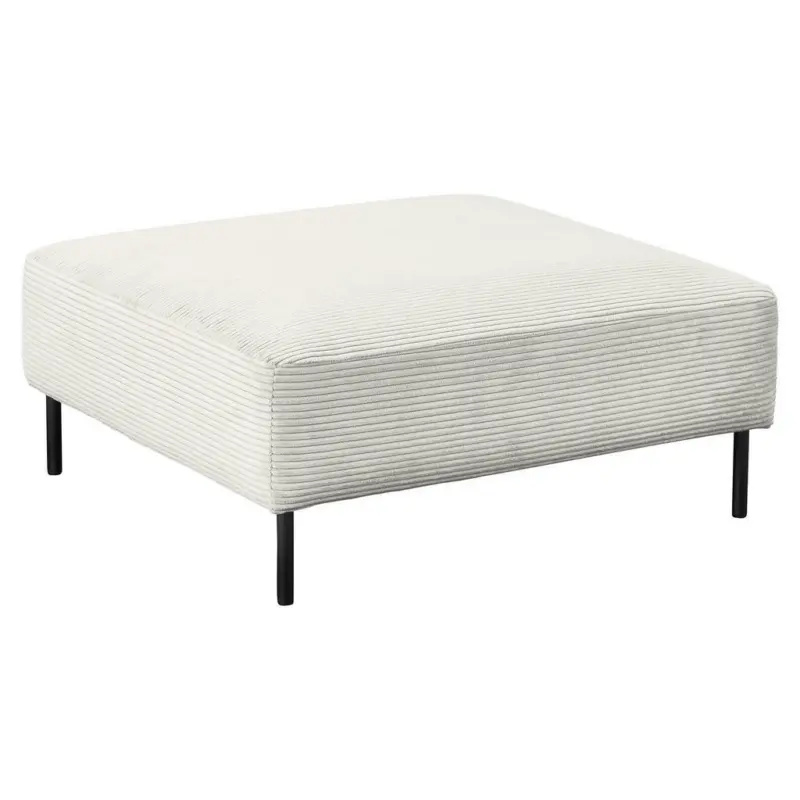 Hocker in Textil Wei&szlig;