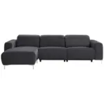 XXXLutz Lauterach - Ihr Möbelhaus bei Bregenz Ecksofa in Echtleder Dunkelgrau, Fango