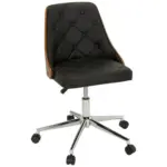 XXXLutz Lauterach - Ihr Möbelhaus bei Bregenz Drehstuhl in Lederlook Schwarz, Teakfarben