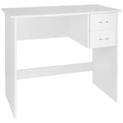 Schreibtisch 90/48/75 cm in Wei&szlig;