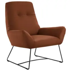 Sessel in Echtleder Braun