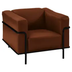Sessel in Echtleder Braun