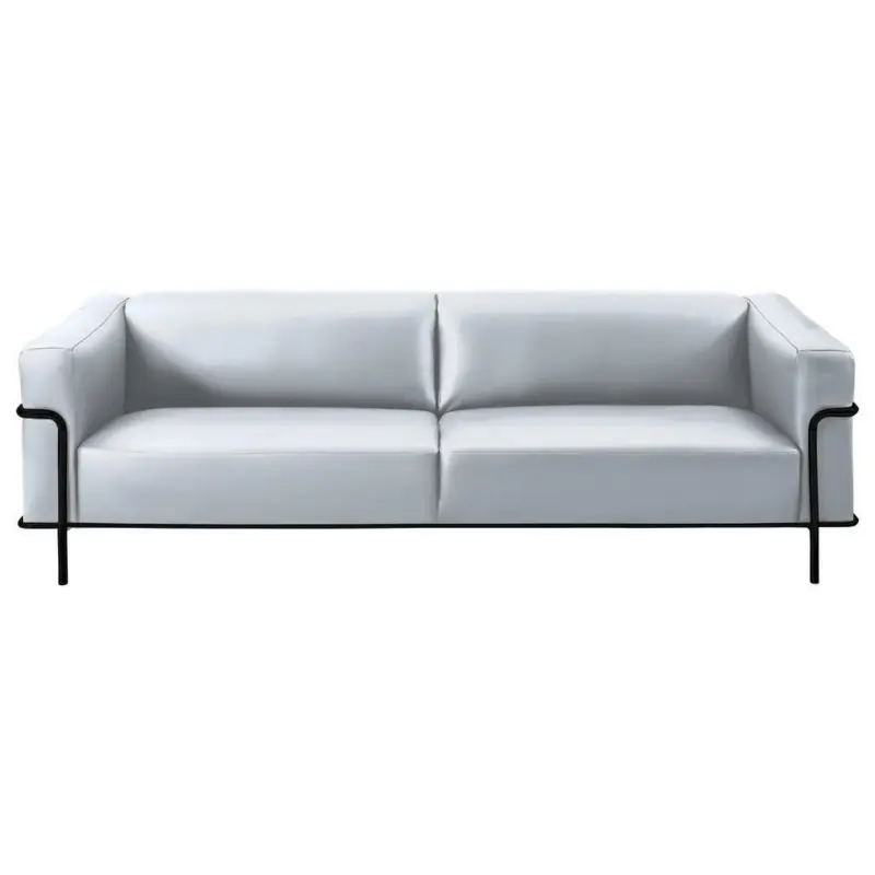 Sofa in Echtleder Weiß