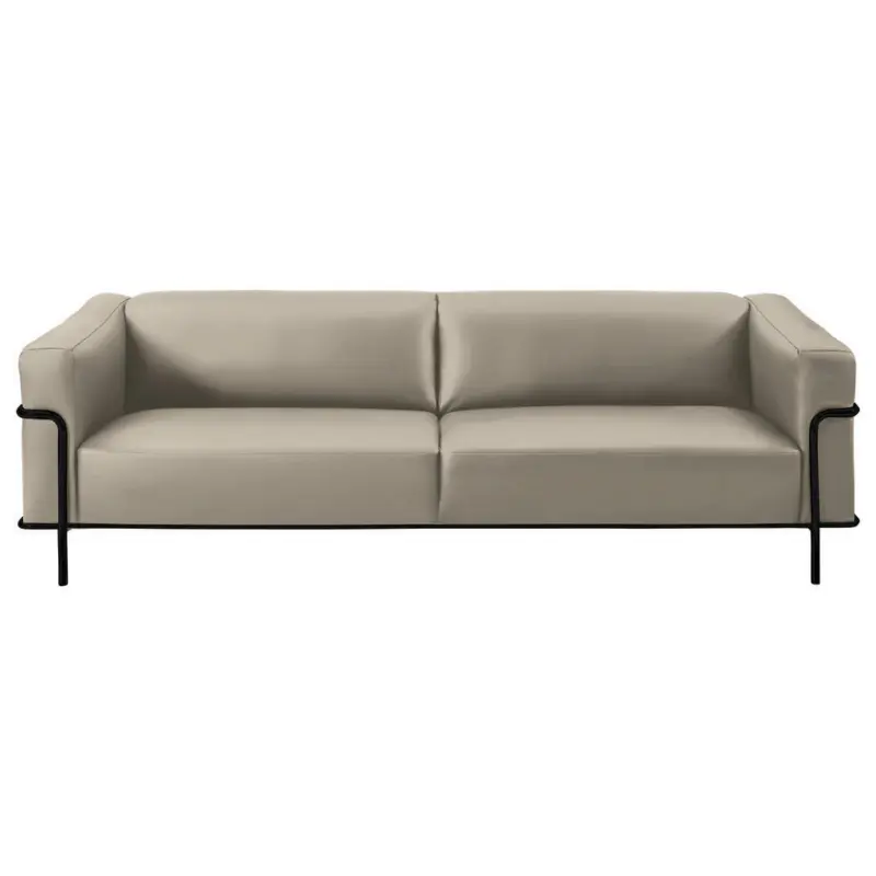 Sofa in Echtleder Beige