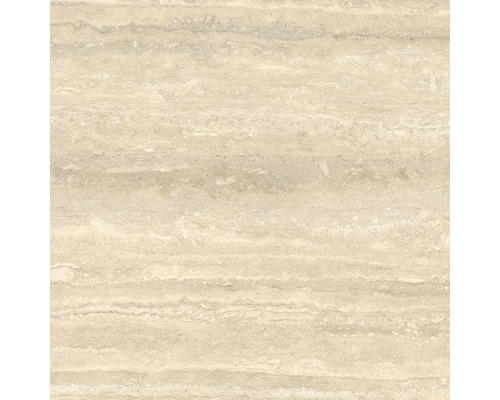 Feinsteinzeug Bodenfliese Travertino Classico 60x60 cm beige matt rektifiziert