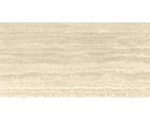 Feinsteinzeug Bodenfliese Travertino Classico 60x120 cm beige matt rektifiziert