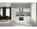 Hornbach Küchenblock Flex Well Varo weiß/weiß 270 cm inkl. Einbaugeräte 12348
