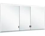 Hornbach Unterputz LED-Spiegelschrank Keuco Royal Lumos 3-türig 140x16,5x73,5 cm silber