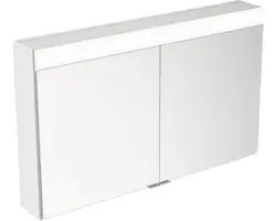 LED-Spiegelschrank Keuco Edition 400 2-türig 106x16,7x65 cm silber