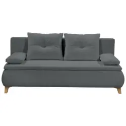 Schlafsofa in Webstoff Anthrazit