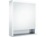 Hornbach LED-Spiegelschrank Keuco Royal Lumos rechts 1-türig 65x16,5x73,5 cm silber mit Ablagefach
