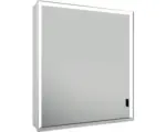 Hornbach LED-Spiegelschrank Keuco Royal Lumos links 1-türig 65x16,5x73,5 cm silber