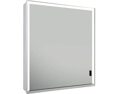 LED-Spiegelschrank Keuco Royal Lumos links 1-türig 65x16,5x73,5 cm silber