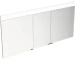 Hornbach LED-Spiegelschrank Keuco Edition 400 2-türig 141x15,4x65 cm silber
