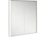 Hornbach Unterputz LED-Spiegelschrank Keuco Royal Match 2-türig 65x15x70 cm silber