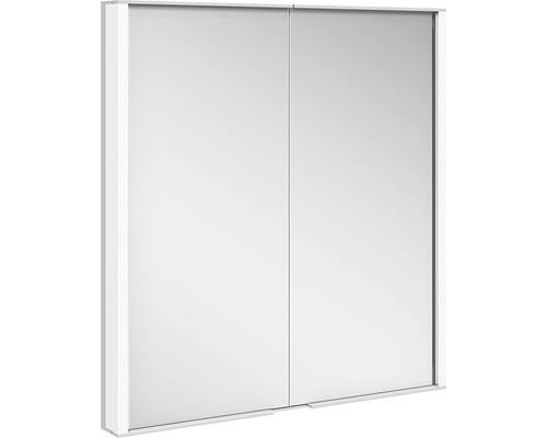 Unterputz LED-Spiegelschrank Keuco Royal Match 2-türig 65x15x70 cm silber