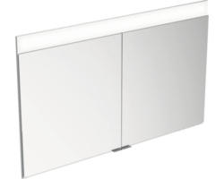 Unterputz LED-Spiegelschrank KEUCO Edition 400 2-türig 106x15,4x65 cm alufarben