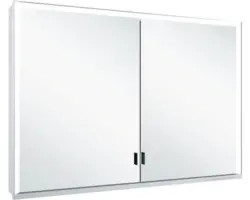 LED-Spiegelschrank Keuco Royal Lumos 2-türig 105x16,5x73,5 cm silber