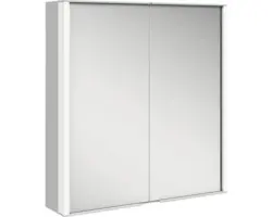 LED-Spiegelschrank Keuco Royal Match 2-türig 65x16x70 cm silber