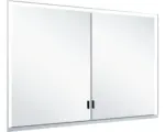Hornbach Unterputz LED-Spiegelschrank Keuco Royal Lumos 2-türig 105x16,5x73,5 cm silber