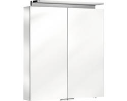 LED-Spiegelschrank Keuco Royal L1 2-türig 65x15x74,2 cm silber