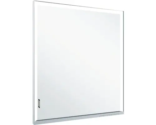 Unterputz LED-Spiegelschrank Keuco Royal Lumos links 1-türig 65x16,5x73,5 cm silber