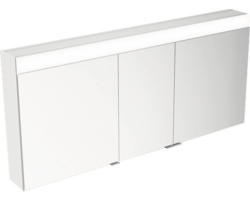 LED-Spiegelschrank Keuco Edition 400 2-türig 141x16,7x65 cm silber