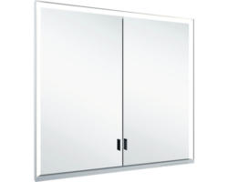 Unterputz LED-Spiegelschrank Keuco Royal Lumos 2-türig 80x16,5x73,5 cm silber