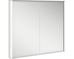 Unterputz LED-Spiegelschrank Keuco Royal Match 2-türig 80x15x70 cm silber