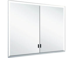 Unterputz LED-Spiegelschrank Keuco Royal Lumos 2-türig 90x16,5x73,5 cm silber