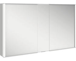 LED-Spiegelschrank Keuco Royal Match 2-türig 120x16x70 cm silber