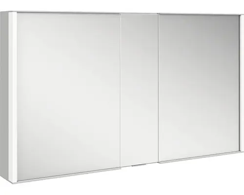 LED-Spiegelschrank Keuco Royal Match 2-türig 120x16x70 cm silber