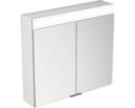 Hornbach LED-Spiegelschrank Keuco Edition 400 2-türig 71x16,7x65 cm silber