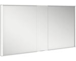 Hornbach Unterputz LED-Spiegelschrank Keuco Royal Match 2-türig 130x15x70 cm silber