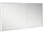 Hornbach Unterputz LED-Spiegelschrank Keuco Royal Match 2-türig 130x15x70 cm silber