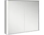 Hornbach LED-Spiegelschrank Keuco Royal Match 2-türig 80x16x70 cm silber