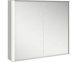 LED-Spiegelschrank Keuco Royal Match 2-türig 80x16x70 cm silber