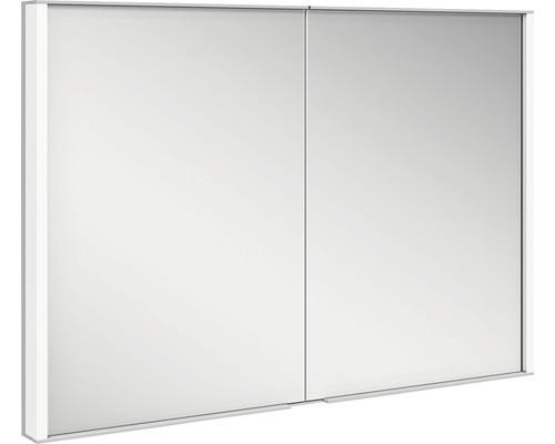 Unterputz LED-Spiegelschrank KEUCO Royal Match 2-türig 100x15x70 cm silber