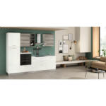 XXXLutz Wels - Ihr Möbelhaus in Wels Küchenblock 270 cm in Weiß, Graubraun, Eukalyptusholzfarben