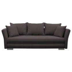 Schlafsofa in Webstoff Dunkelbraun