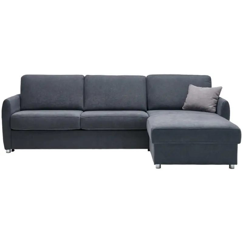 Ecksofa in Flachgewebe Grau